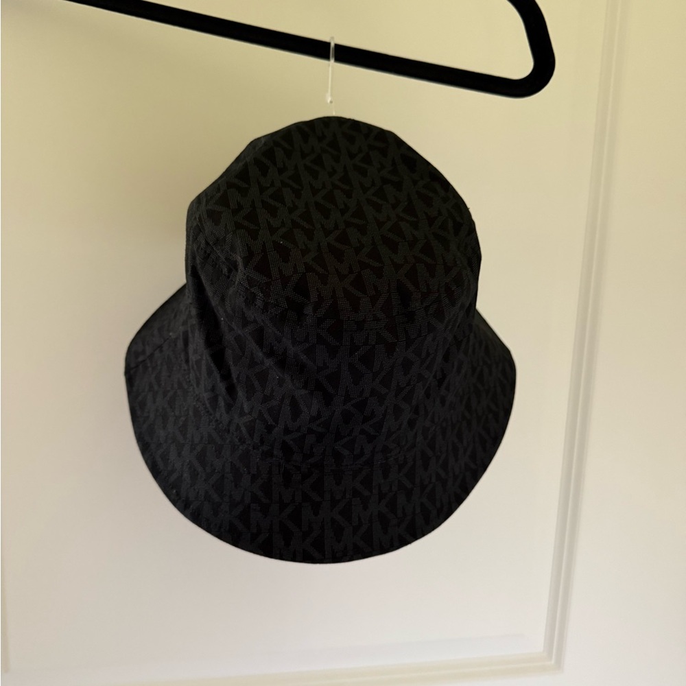 Michael Kors Black Monogram Hat